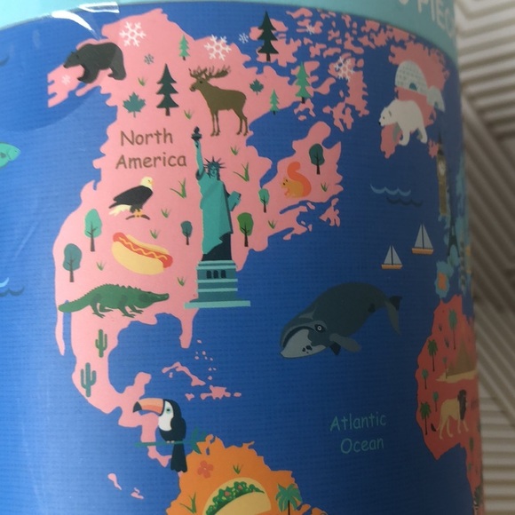 WORLD MAP 500 Pc Puzzle & 19.7” X 13.8” Poster New!! - Picture 5 of 9